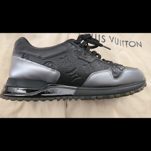 Louis Vuitton Men's Sneakers in Black and Silver